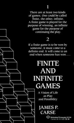 Cover of Finite and Infinite Games: A Vision of Life as Play and Possibility