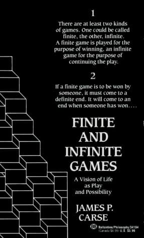 Cover of Finite and Infinite Games: A Vision of Life as Play and Possibility